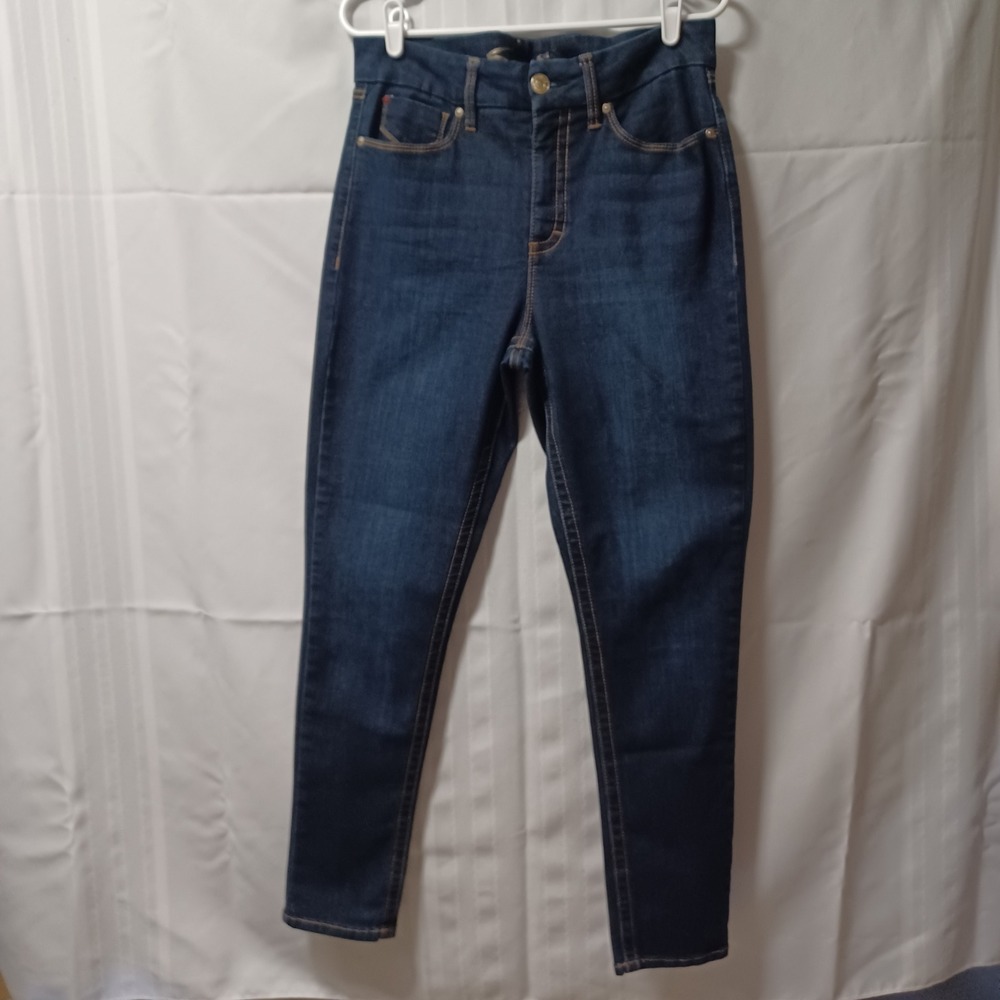 Seven7 Jeans Womens 12 Blue Montreal Tummyless High Rise Skinny MY1975DE Denim
